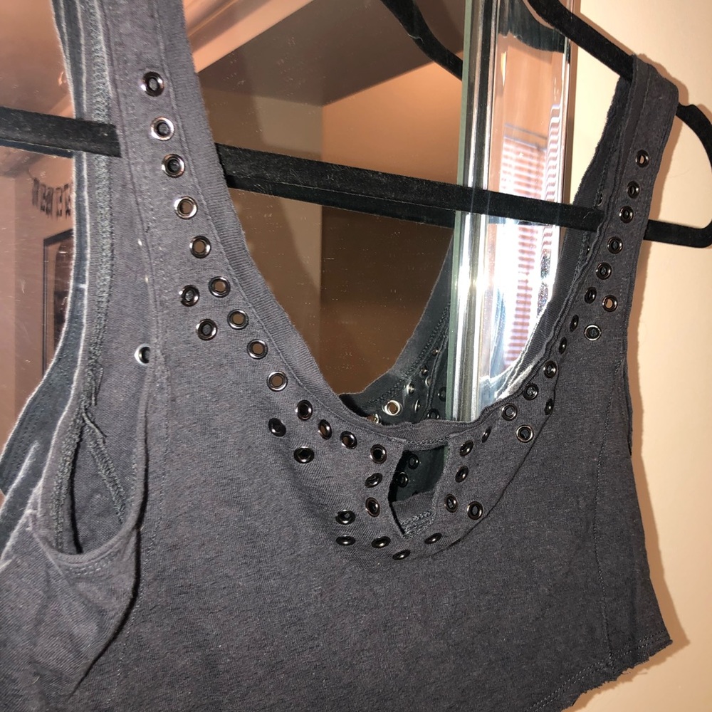 Urban Outfitters Pins & Needles Grey Crop Top
